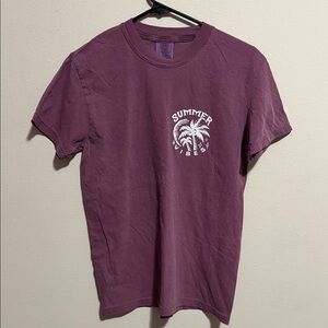 Women’s purple Comfort Colors “summer vibes” tee